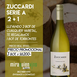 2 bot de Zuccardi Serie A a eleccin + 1 bot de Serie A Torrontes de REGALO